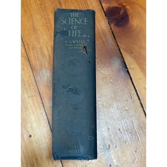 VINTAGE The Science of Life book by H.G Wells.GP Wells.Huxley.The Literary Guide - Picture 2 of 6